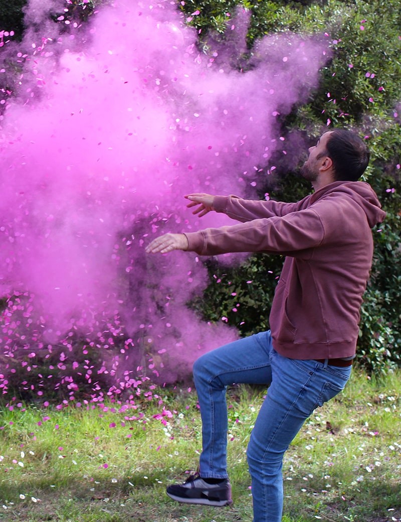 Ballon de rugby gender reveal