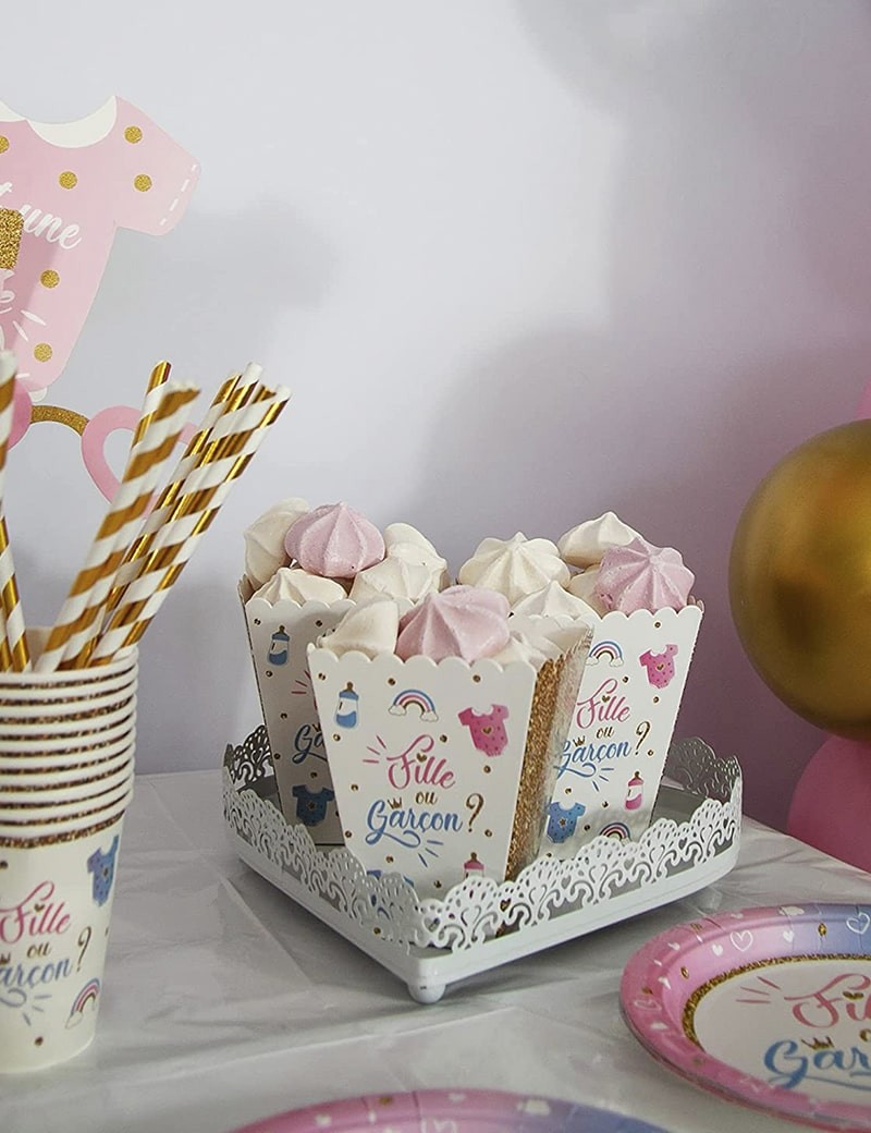 Kit ballon révélateur et déco gender reveal Triangle Déco